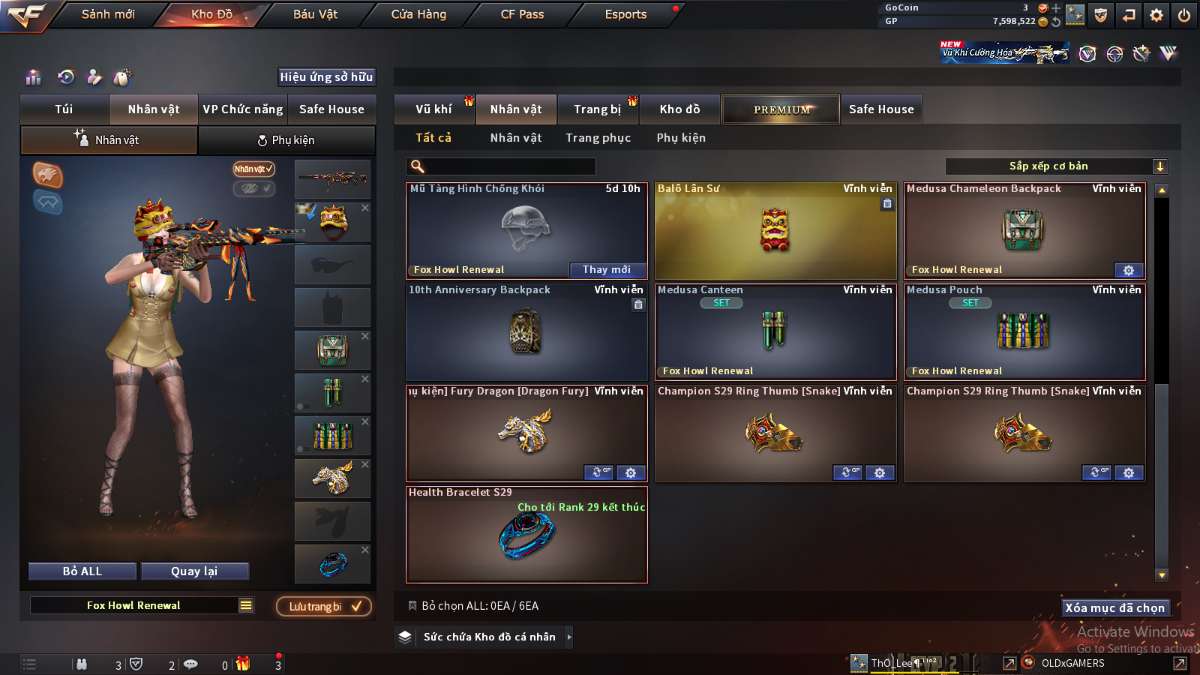 shop acc cf uy tin gia re